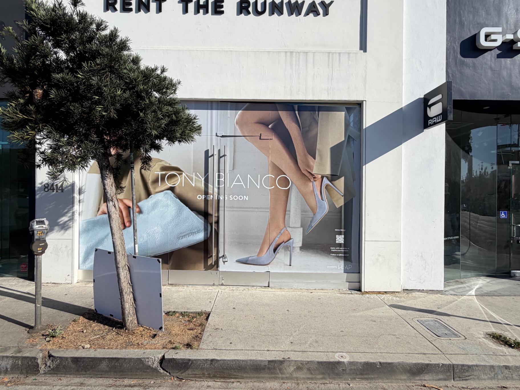 Tony Bianco storefront window graphics